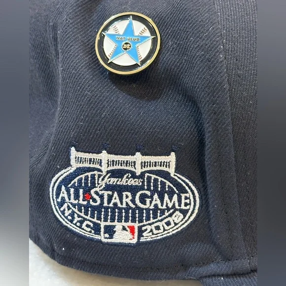 New York Yankees New Era Cooperstown  Collection Fitted Cap Size 7 7/8 with pin - Picture 10 of 11